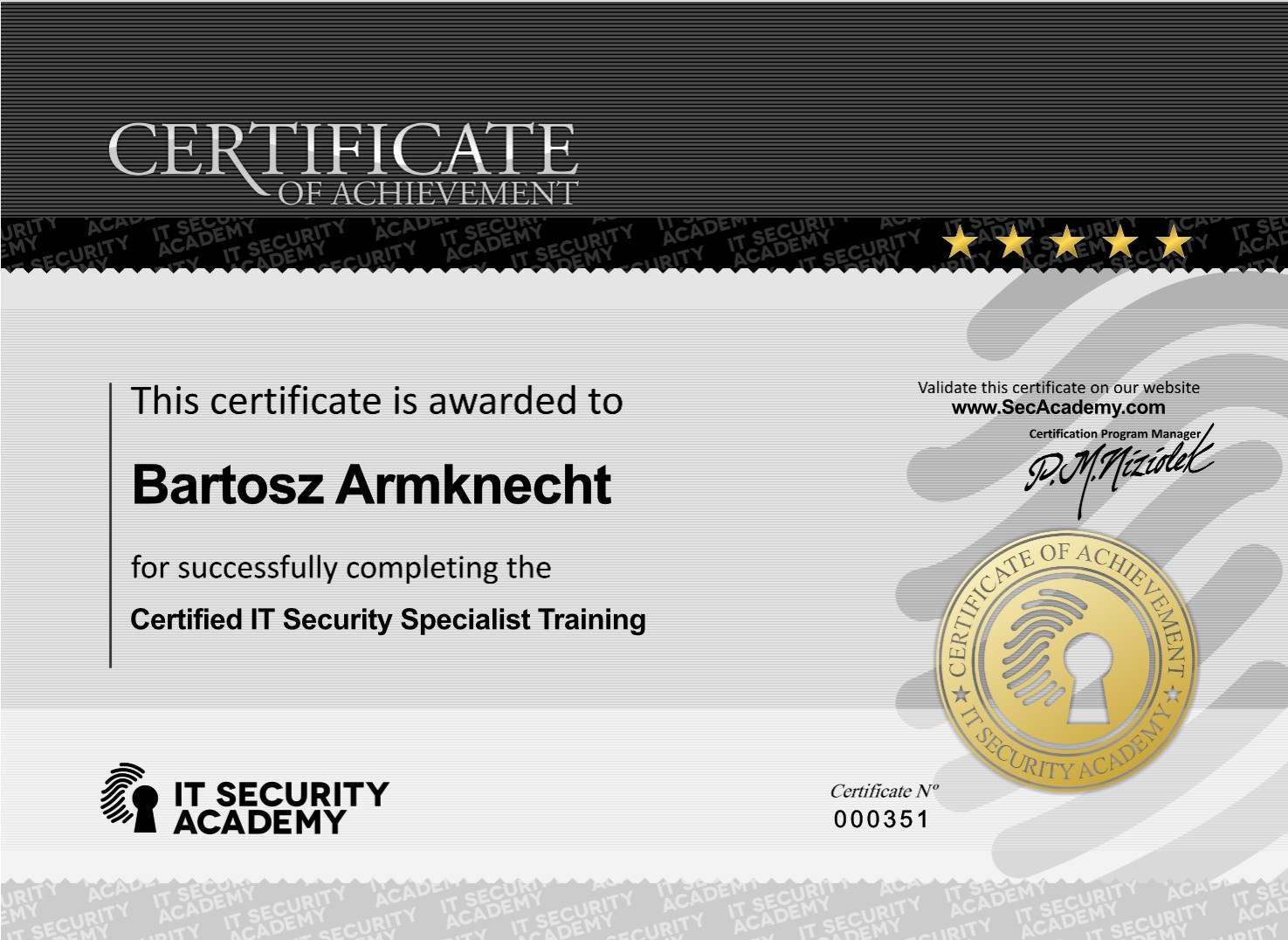 Kancelaria Prawna  w Gdyni ADVISER Armknecht & Partners attorneys-at-law | RODO - Ochrona danych - CISS / GDPR - Data protection - Certified IT Security Specialist 